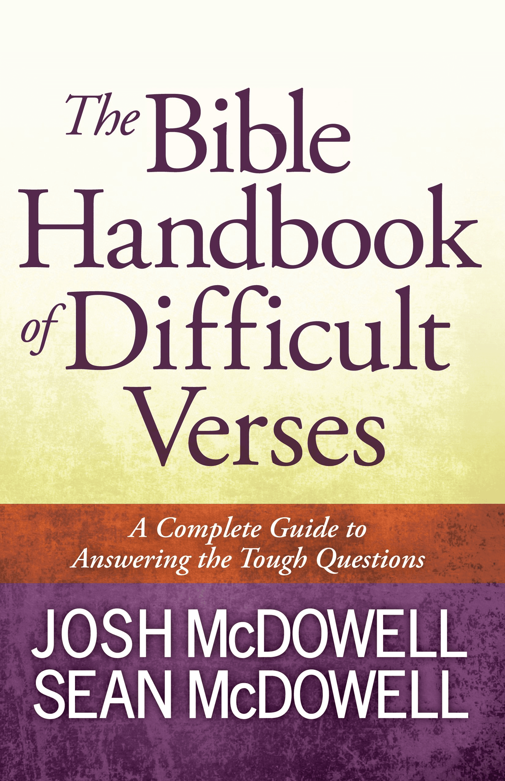 Cover image for The Bible Handbook of Difficult Verses